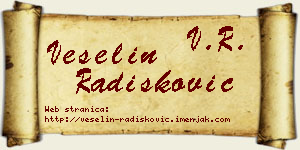 Veselin Radišković vizit kartica